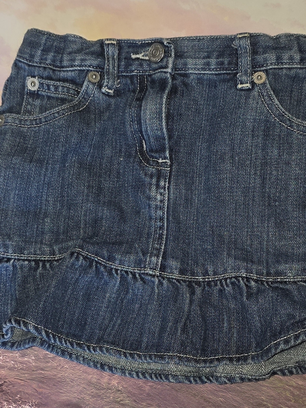 Janie & Jack Blue Jean Toddler Skirt